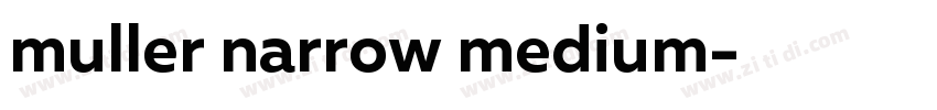muller narrow medium字体转换